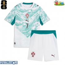 Portugal Cristiano Ronaldo #7 Bortedraktsett Barn VM 2026 Kortermet (+ Korte bukser)